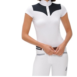 Vêtement d'équitation unisexe à manches longues en polaire, extensible, coupe ajustée, élégant, respirant, pour la compétition équestre - Product Image 5