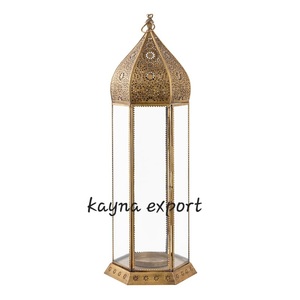<b>Silver</b> Moroccan Style Metal <b>Lantern</b> Rectangular Home Decoration Durable Handmade Eco-Friendly Christmas Easter Customizable - Product Image 5