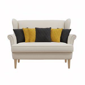 SOGA Juego de 6 Fundas de Almohada Decorativas de 45 cm, 3 en Color Amarillo Sol y 3 en Color Gris Carbón con Tejido de Diamantes y Tejido de Cable - Product Image 1