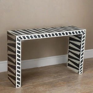 Nouvelle Arrivée Table Console Art Déco Moderne de Haute Qualité avec Incrustation en Os, Tiroir Forme Personnalisée, pour Salon, Vente en Gros - Product Image 4