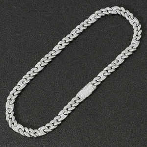 สร้อยคอผู้ชายแบบฟิกาโร่ชุบทอง 22K สไตล์ฮิปฮอปสำหรับใส่ทุกวัน - Product Image 2