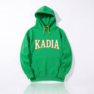 Hoodie d'hiver en molleton tricoté polyester/coton de haute qualité, imprimé sur mesure, coupe oversize, épais, épaules tombantes, pour hommes - Product Image 1