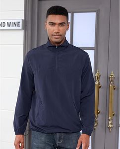 Veste coupe-vent légère et décontractée pour homme avec fermeture éclair quart de tour, idéale pour le golf, la randonnée et la course à pied, avec poche - Product Image 4
