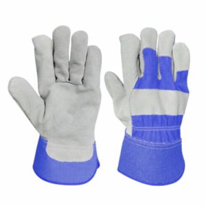 Guantes de Seguridad Industriales de Alta Resistencia, Diseño Nuevo, Cuero Vacuno, Forro de Algodón, Protección para Manos y Cuerpo, Puño Reforzado con Goma, Certificación CE - Product Image 4