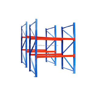 <b>Industrial</b> Warehouse Storage Metal Steel <b>Shelving</b> Retail Storage Powder Coated Iron Stackable Pallet Racks Shelves - Product Image 1