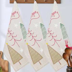 Paños de Cocina Bordados de Algodón 100% Puro con Estampado Digital de Fabricante Indio - Product Image 1