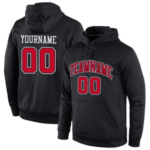 Sweat-shirt à capuche sportif personnalisé avec motif 3D rouge-noir aqua, nouvelle conception, vente en gros directe pour l'industrie - Product Image 3