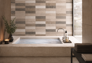Cristan 600x1200 surface mate perforée Earth Vibes Terra Rhythm Urban Weave Stone Mosai Rustic Harmony Natural Fusion - Product Image 5