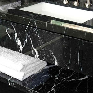 Marbre noir naturel de haute qualité avec finition polie pour maisons de luxe et projets architecturaux à bon prix - Product Image 1