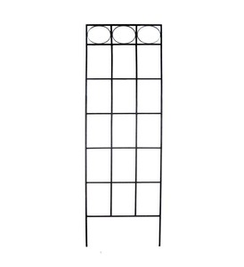 Heavy Duty Black Metal Garden Trellis for Outdoor Climbing <b>Flowers</b> Decorative Plant Support - Product Image 4
