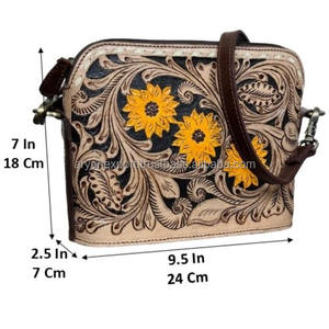 2025 tendance luxe végétalien usiné à la main en cuir classique femmes sacs à main en cuir véritable élégant Logo personnalisé dames sac à bandoulière - Product Image 2