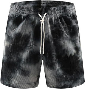 Pantalones Cortos de Algodón 100% Suave para Hombre, Estilo Tie Dye, Ligeros, Casuales, Transpirables, para Verano, Moda Urbana - Product Image 1