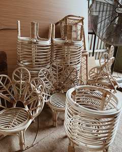 Venta al por mayor cesta de almacenamiento de ratán natural para niños cesta de setas decorativas en color rojo tejido a mano - Product Image 3