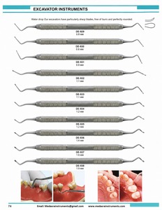 Espátulas y Aplicadores Dentales de Composite de Acero Inoxidable con Empuñadura Moleteada, Instrumentos Manuales Clase I 2.5mm 2.0mm 3.0mm - Product Image 3