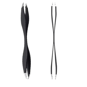 Best Price Double Sided Eyebrow Tweezer Essential <b>Makeup</b> Tool For Precision Brow Shaping Double Sided Eyebrow Tweezer - Product Image 2