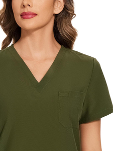 Tenues d'infirmière modernes confortables toute la journée, souples et douces, respirantes, légères, en coton unisexe - Product Image 4