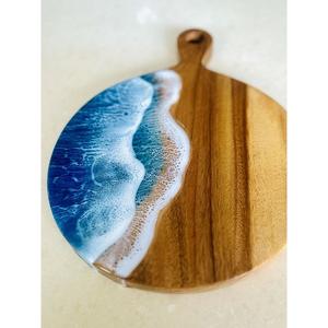 Nouveauté, prix de gros, planche à découper de luxe en bois et résine pour aliments, fruits, pizzas, utilisation en cuisine et dans les hôtels - Product Image 5