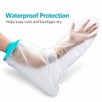 FIRSTAR Housse de protection imperméable pour plâtre, à manches longues, pour adultes - Protection pour les plaies sous la douche et le bain