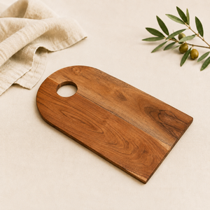 Planche à découper en bois d'acacia écologique avec trou de suspension, durable, antidérapante, pour la viande et les légumes en cuisine - Product Image 1