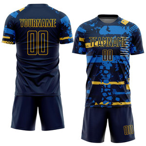 เสื้อฟุตบอลผู้ชายแบบใหม่สั่งทำได้ 100% โพลีเอสเตอร์ แห้งเร็ว ระบายอากาศดี เป็นมิตรกับสิ่งแวดล้อม คอวี แขนสั้น ใส่ได้ทุกฤดู - Product Image 2