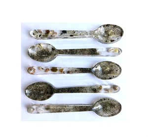 Ensemble cuillère et fourchette à salade en résine alimentaire pour la maison et l'hôtellerie – Design élégant et décoratif pour servir les salades - Product Image 5