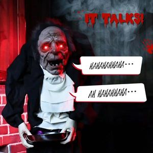 Decorazioni di Halloween a grandezza naturale da 1,5 m: Servitore Maschio in Piedi - Product Image 3