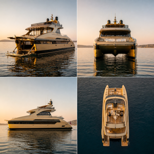 UBI 2250Y Catamaran de croisière de luxe personnalisé de 22 m en aluminium soudé, moteur essence in-bord 1150 CV x 2, 30-35 nœuds, batterie - Product Image 2