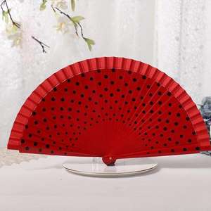 Éventail pliant en bois personnalisé imprimé en espagnol, promotionnel - Product Image 2