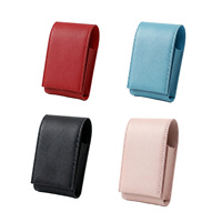 Pochette à rouge à lèvres avec miroir, étui portable pour brillant à lèvres, sac à cosmétiques quotidien en cuir PU imperméable avec logo personnalisé pour femmes