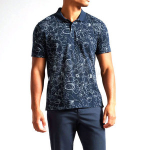 Chemises personnalisées pour hommes en sublimation, 100% coton tricoté, respirantes, anti-rides, séchage rapide, manches courtes, couleur unie, décontractées - Product Image 3