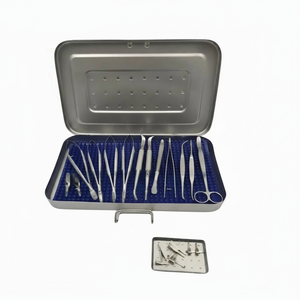 Juego de 15 Piezas para Microcirugía de Mano con Silicona Mate y Caja de Esterilización - Product Image 1
