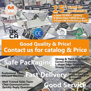 Mesa de <span class=keywords><strong>consola</strong></span> con espejo de diamante triturado falso barato caliente con luces LED - Product Image 6