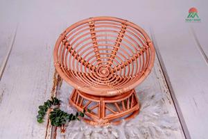A rustic rattan baby <b>stroller</b> set <b>for</b> newborns and <b>toddlers</b>. A prop <b>for</b> newborn photography.Papasan chair - Product Image 5