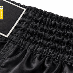 Pantalones Cortos de Boxeo Personalizados para Hombre, Disponibles en Stock, Bordados, para MMA / Muay Thai |   Poliéster de Secado Rápido |   Proveedor Mayorista Pakistán - Product Image 3