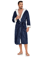 Peignoir d'hiver à capuche en tissu éponge pour homme, taille plus, doux, chaud, moderne, décontracté, pour la plage