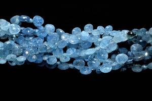 Cuentas de piedra con forma de corazón facetadas de musgo Aguamarina de 5-7mm para la fabricación de joyas - Product Image 6