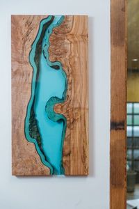 Planche à découper en bois époxy durable pour la cuisine quotidienne, planche à découper en bois naturel et résine pour accessoires de cuisine - Product Image 2