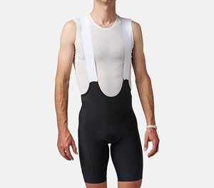 Cuissard de cyclisme ajusté pour homme, noir et blanc, en Spandex et Nylon, anti-humidité, longueur courte - Product Image 4