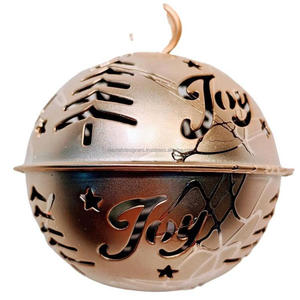 Adornos decorativos de Navidad Campana colgante de metal Diseño personalizado Campanas de metal Venta caliente Jingle Bell Ornamento para decoraciones para el hogar - Product Image 1