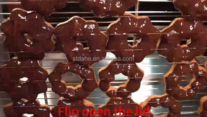 Yufeng Bán Tự Động Sô Cô La Kính Máy Của Nhãn Hiệu Icer Chất Lượng Cao <span class=keywords><strong>Donut</strong></span> Bánh Đóng Băng Máy Móc Hoàn Hảo Cho Kính Bánh Rán - Product Image 3