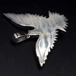 Colgante con Diseño de Águila en Plata 925 con Moissanita, Estilo Hip Hop, Símbolo de Libertad y Poder - Product Image 6