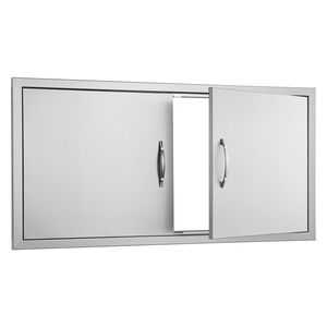 Porta di Accesso BBQ a Incasso in Acciaio Inox 42W X 21H Pollici per Cucina Esterna, Accessori per Mobili da Cucina Verticali - Product Image 4