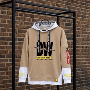 Sweat-shirt à capuche surdimensionné pour homme Driftwear Impex, vêtement décontracté d'automne, imprimé avec des lettres, pull en coton tricoté - Product Image 3