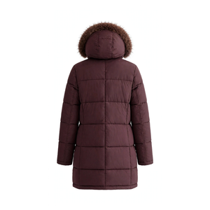 Abrigo Parka de Invierno con Cuello de Piel, Grueso, Cálido, Ecológico, Estilo Urbano, Chaqueta Larga Acolchada con Capucha - Product Image 6