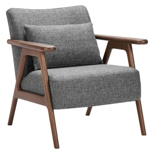 Midcentury Modern Bedroom <b>Chair</b> Tufted upholstered armchair Hand Made Wooden Frame Living Room Bedroom <b>Chair</b> For Home Villa - Product Image 3