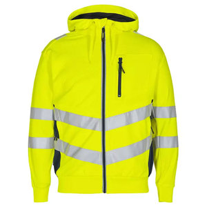 OEM Custom Outdoor Construction Safety Workwear Reflective Clothing Long Sleeve Zipper Hoodie Jackets - Product Image 1