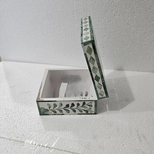 Caja de Joyería Decorativa Hecha a Mano con Diseño Marroquí de Flor de Amor con Incrustaciones de Hueso Ecológica, Decoración para Mesa del Hogar, Año Nuevo - Product Image 5