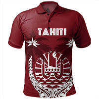 T-shirt homme Tahiti à manches longues, col rond, coupe classique, personnalisable, tricoté, séchage rapide, respirant, en Spandex/Polyester, style polynésien uni