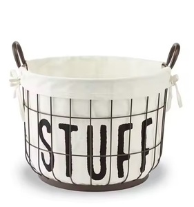 Hot Selling Metal <b>Storage</b> <b>Basket</b> for Home Hotel Cloth <b>Storage</b> <b>Basket</b> Decorative <b>Gold</b> Finished Container <b>Basket</b> At Lowest Price - Product Image 2