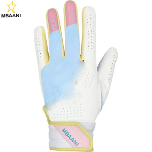 Finch Softball Padded Batting Gloves | Pair | Nonslip Palm | Padded Shock Palm | Flex Mesh Back | Quik Adjust Wrist Tab - Product Image 3